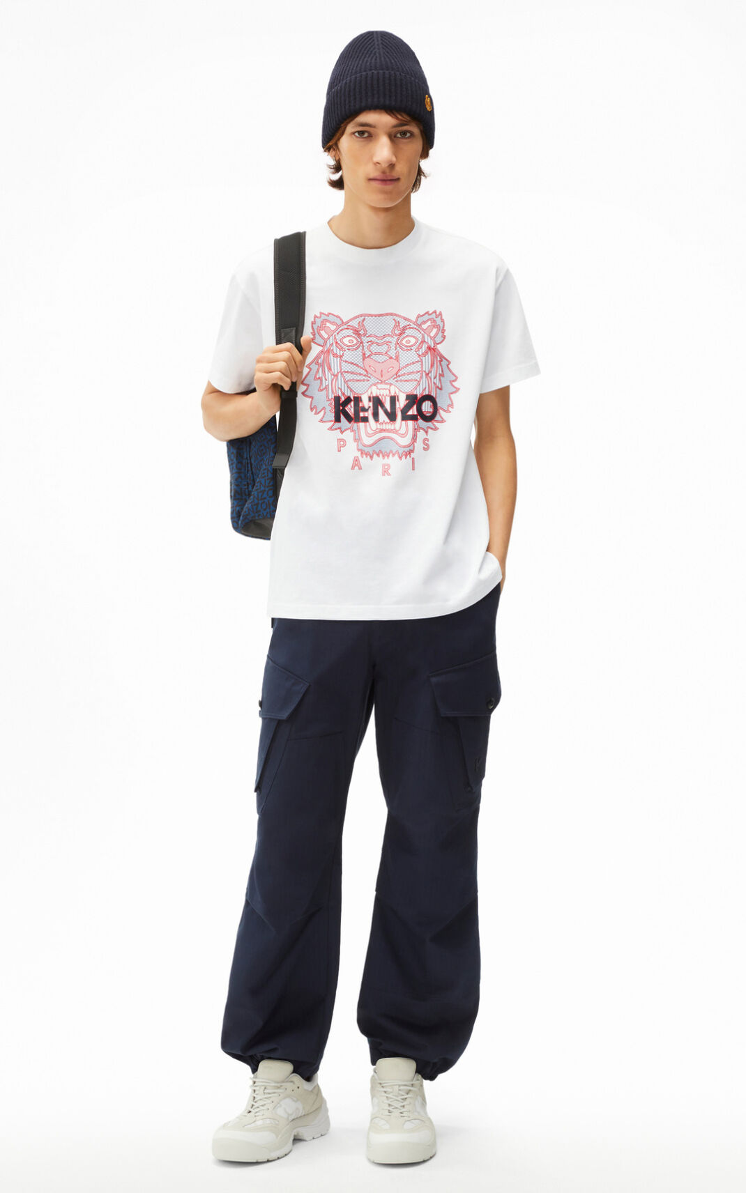 Kenzo Tiger Camisetas Hombre Blancas | 0291874-VA